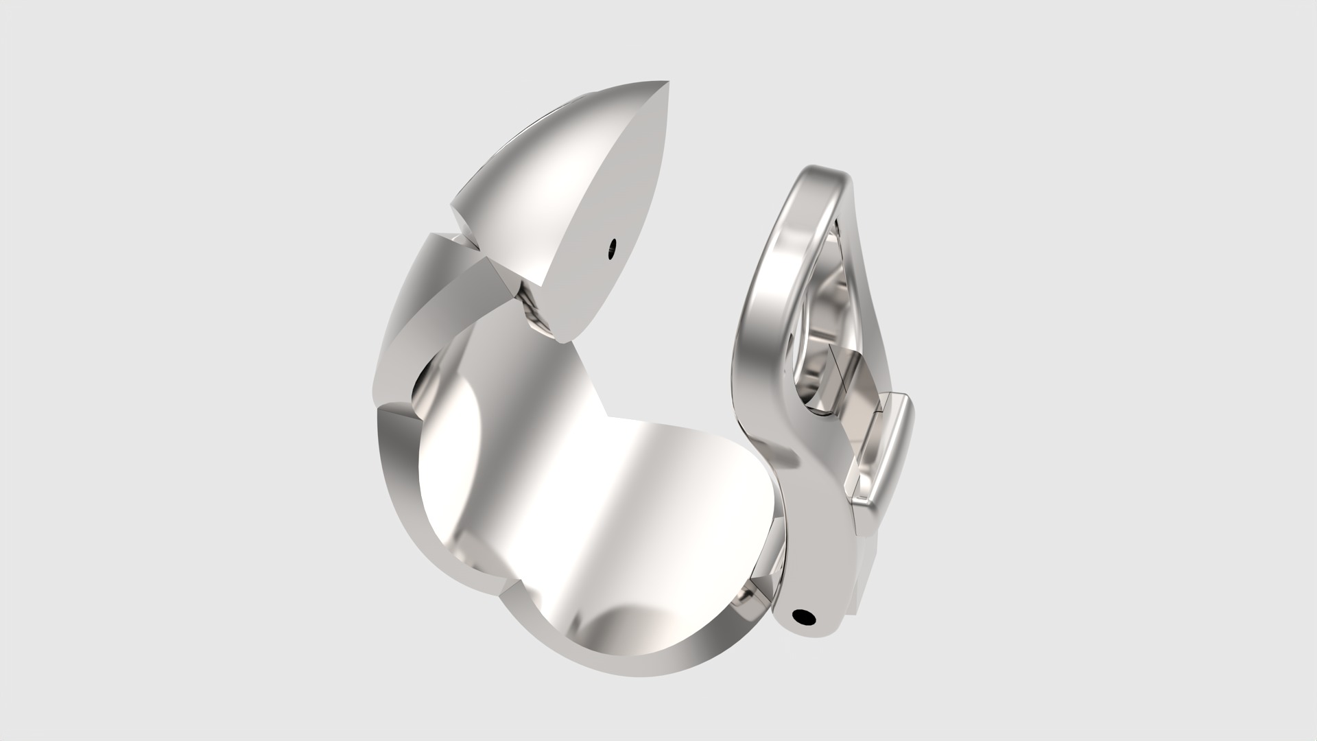 Geometric X-Shape Earrings JDBCo 3D print model_28