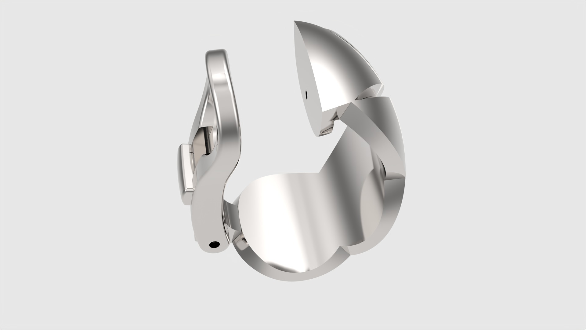 Geometric X-Shape Earrings JDBCo 3D print model_22