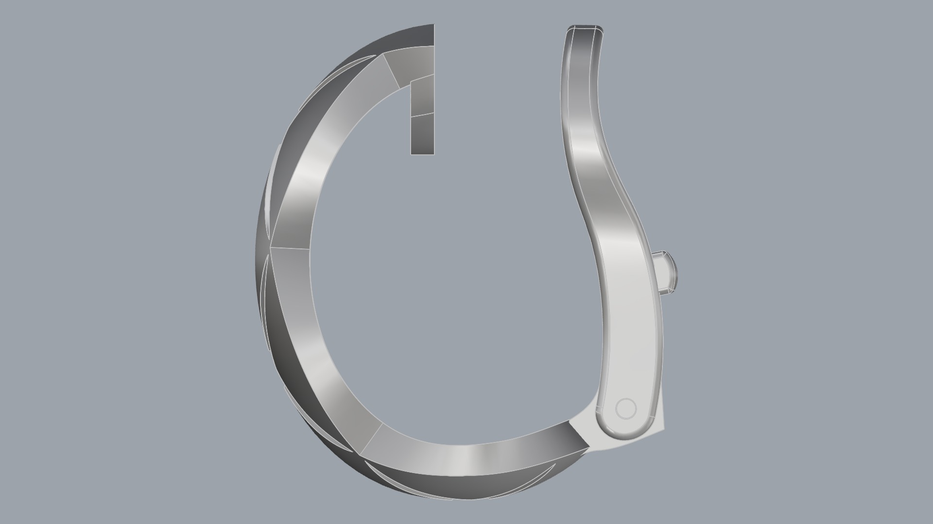 Geometric X-Shape Earrings JDBCo 3D print model_6