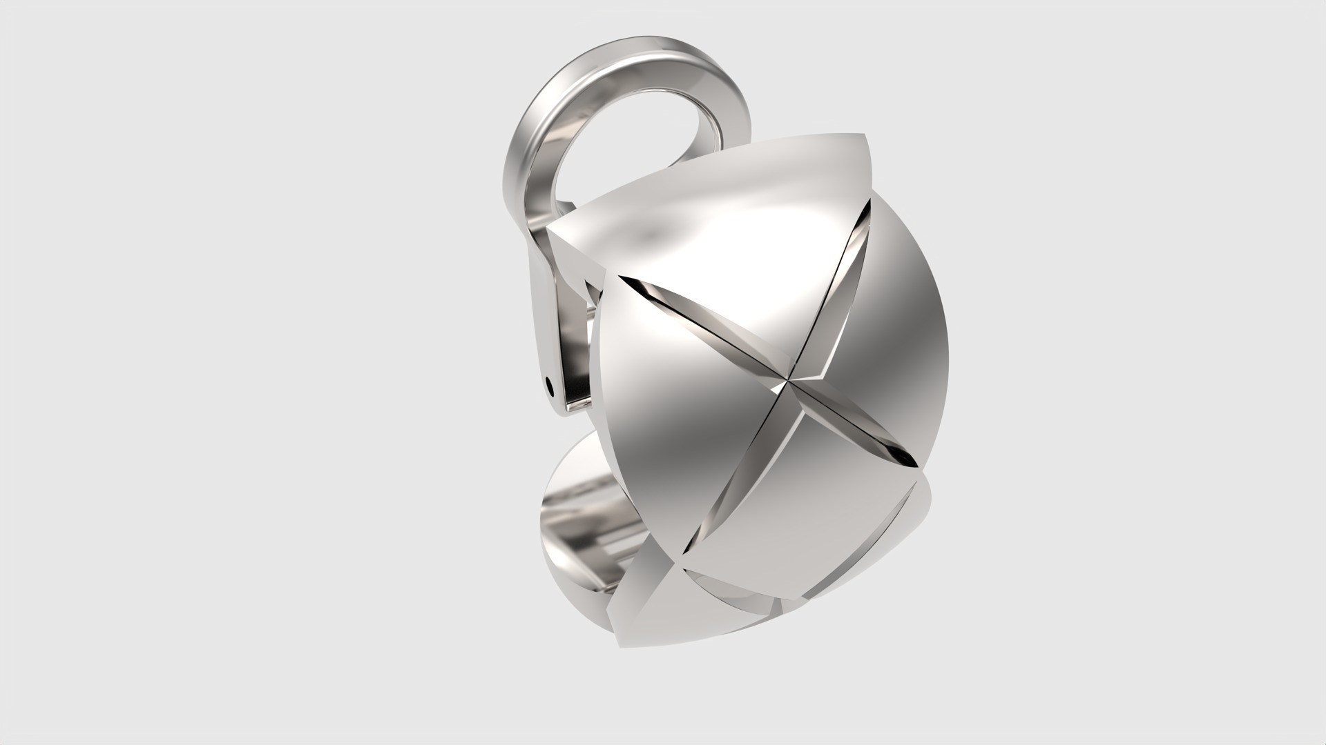 Geometric X-Shape Earrings JDBCo 3D print model_19