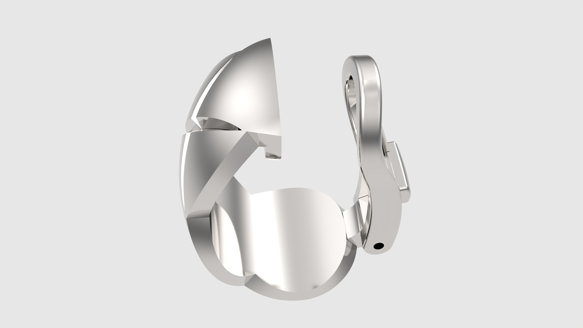 Geometric X-Shape Earrings JDBCo 3D print model_29