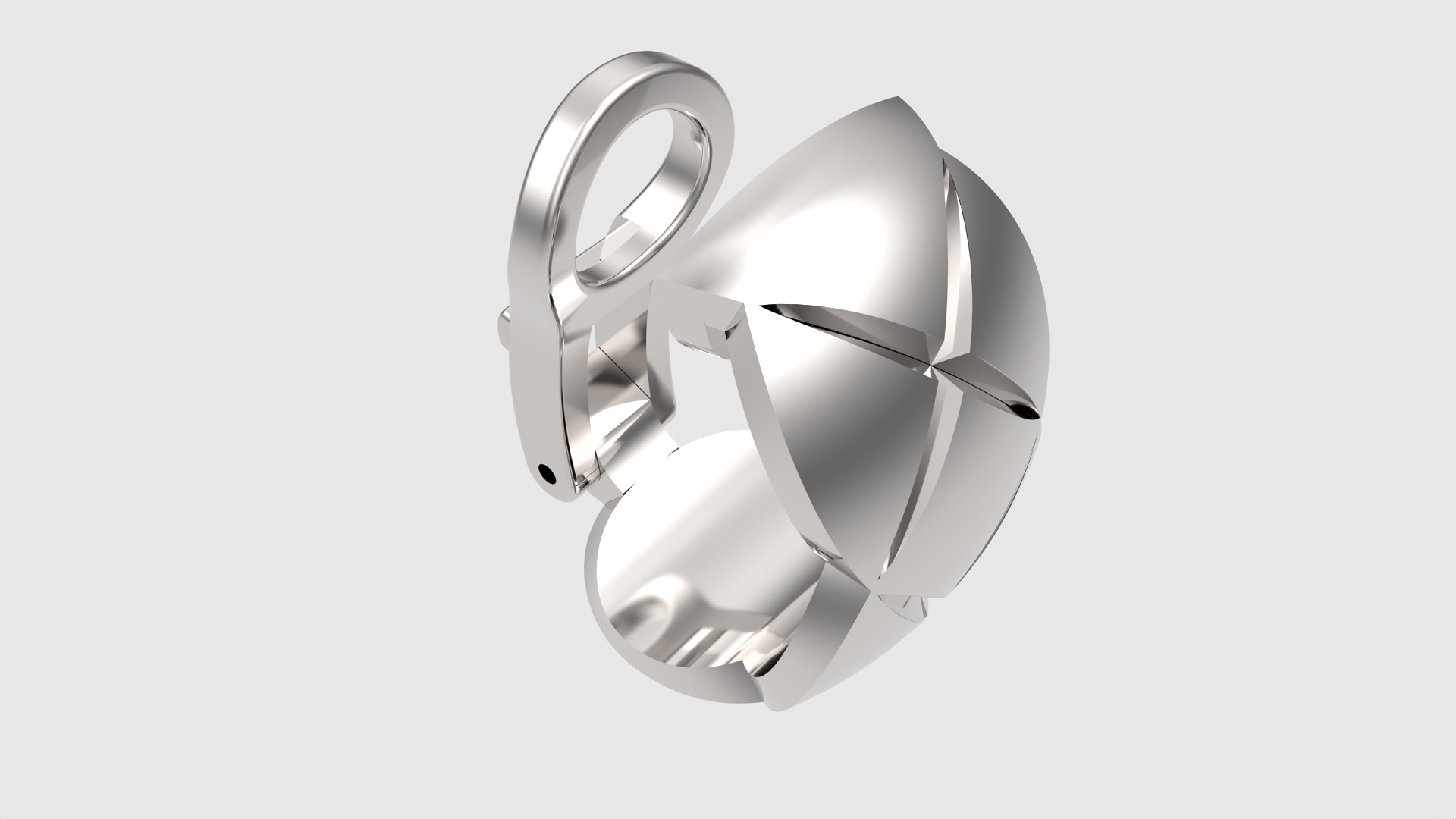 Geometric X-Shape Earrings JDBCo 3D print model_20