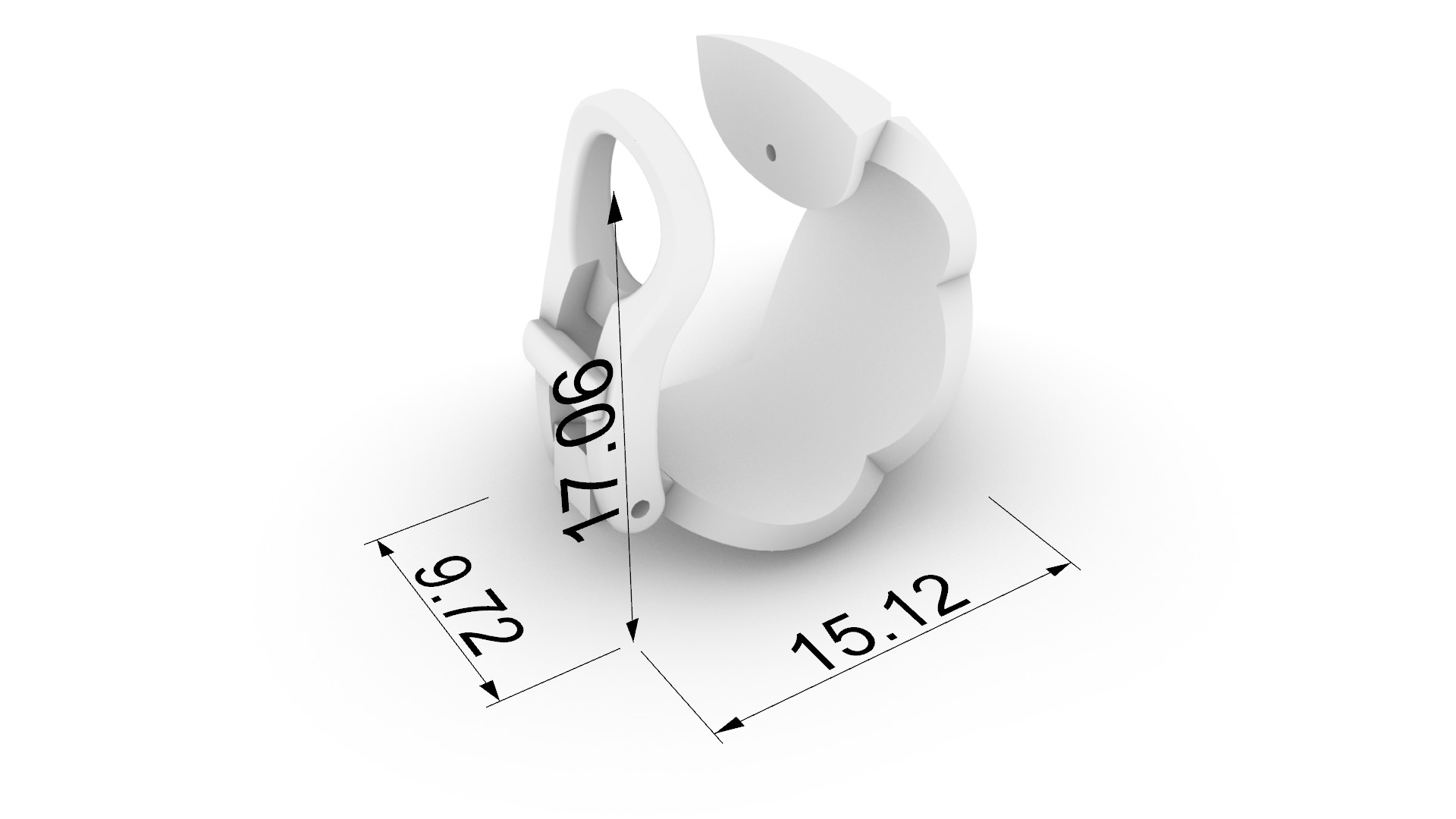 Geometric X-Shape Earrings JDBCo 3D print model_1