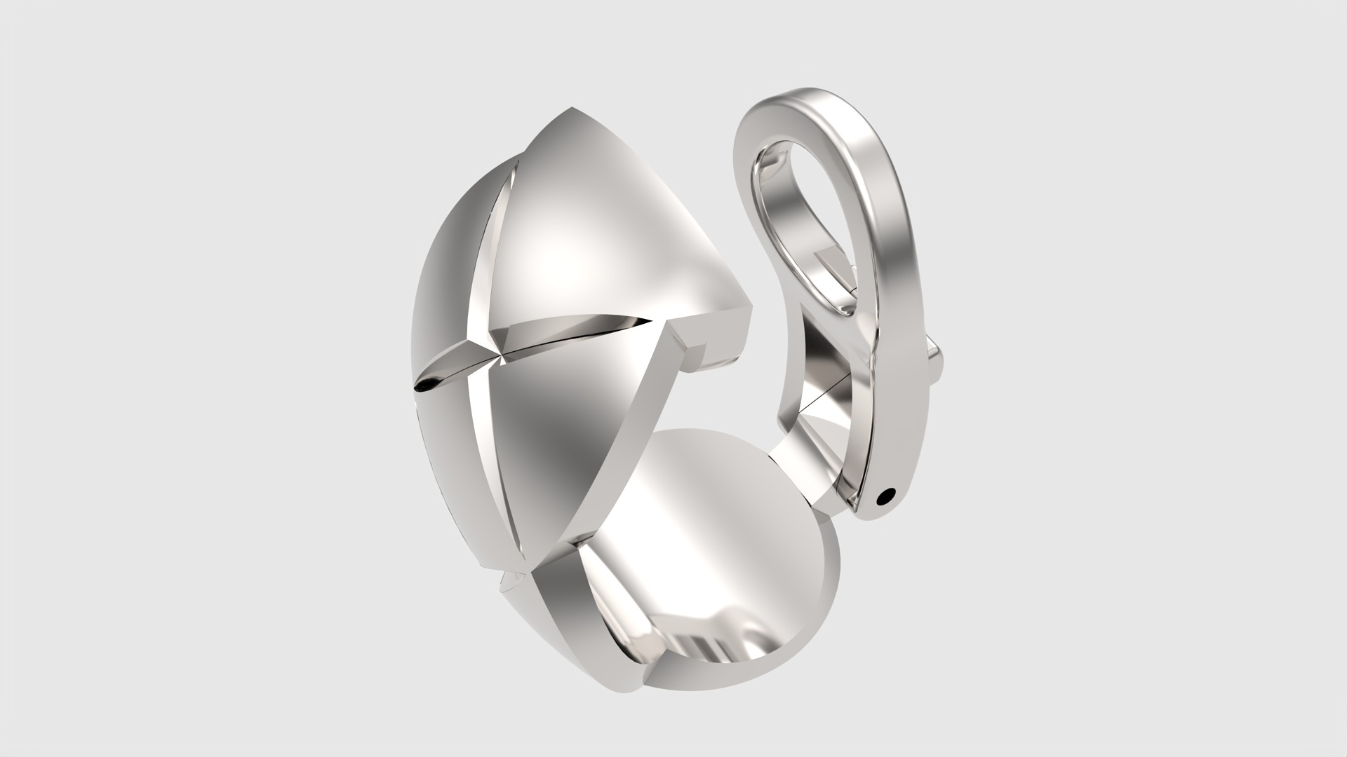 Geometric X-Shape Earrings JDBCo 3D print model_30