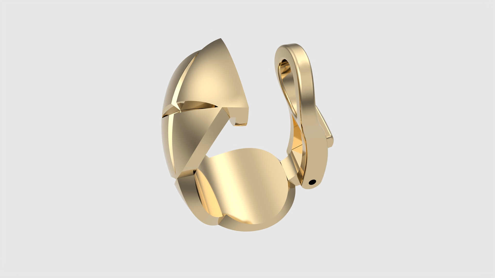 Geometric X-Shape Earrings JDBCo 3D print model_15