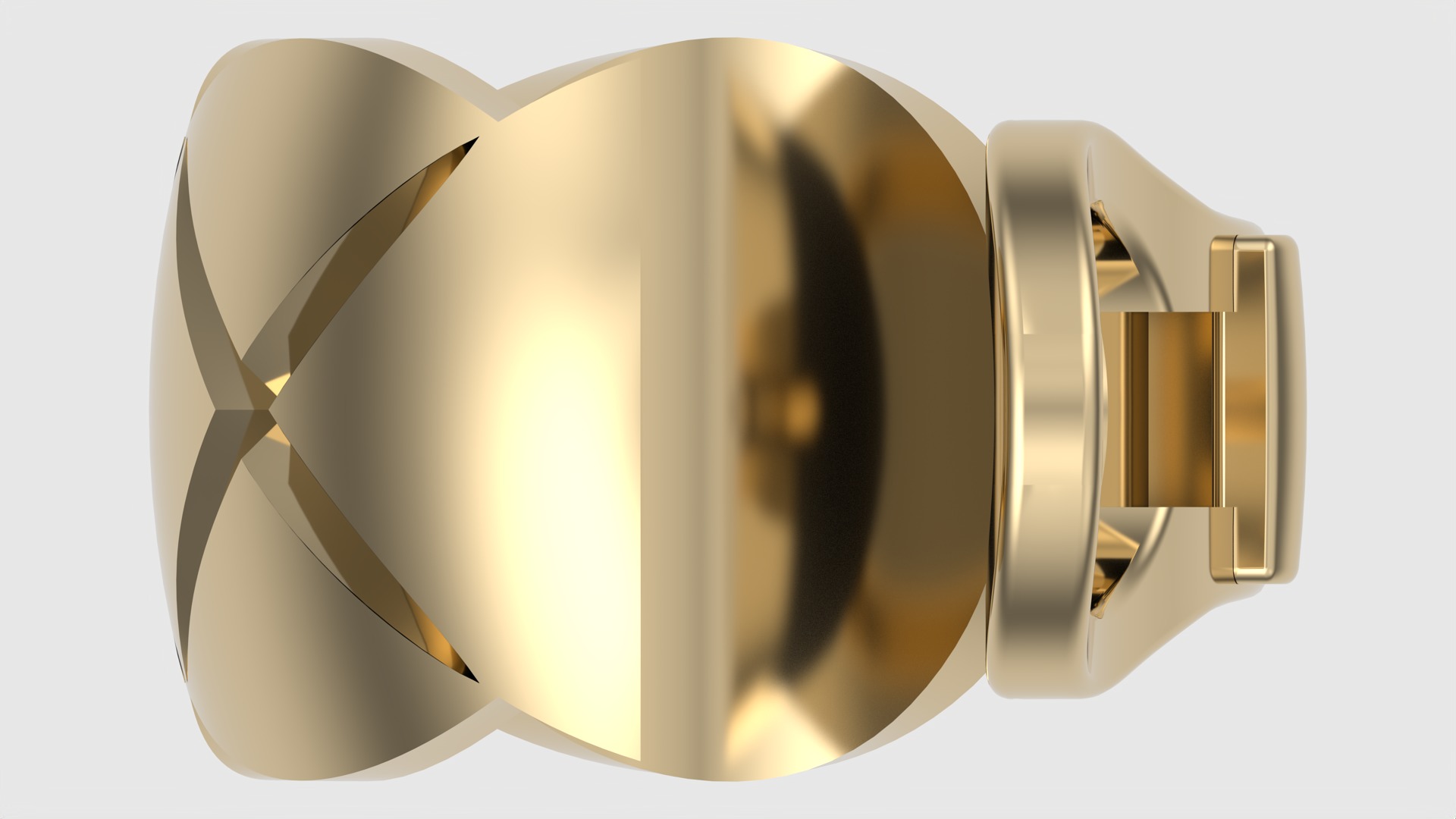 Geometric X-Shape Earrings JDBCo 3D print model_3