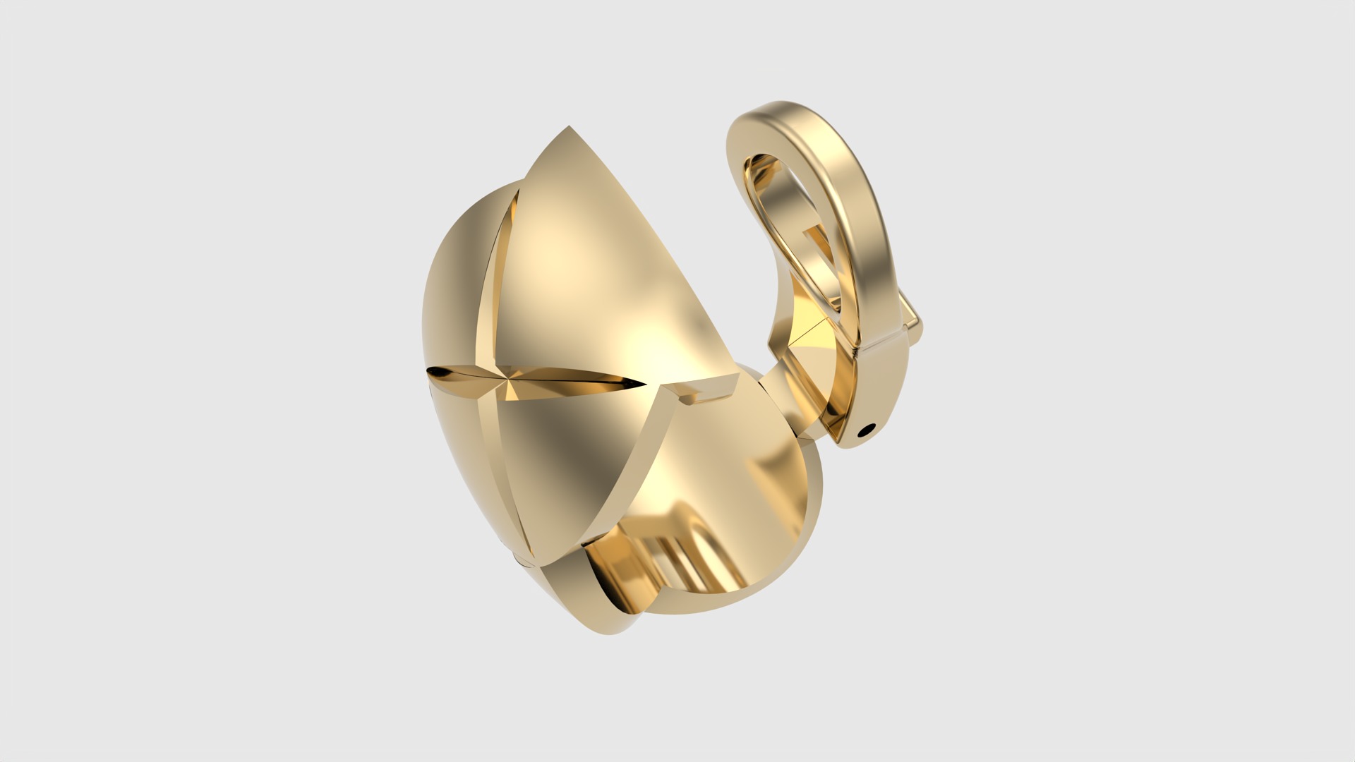 Geometric X-Shape Earrings JDBCo 3D print model_16