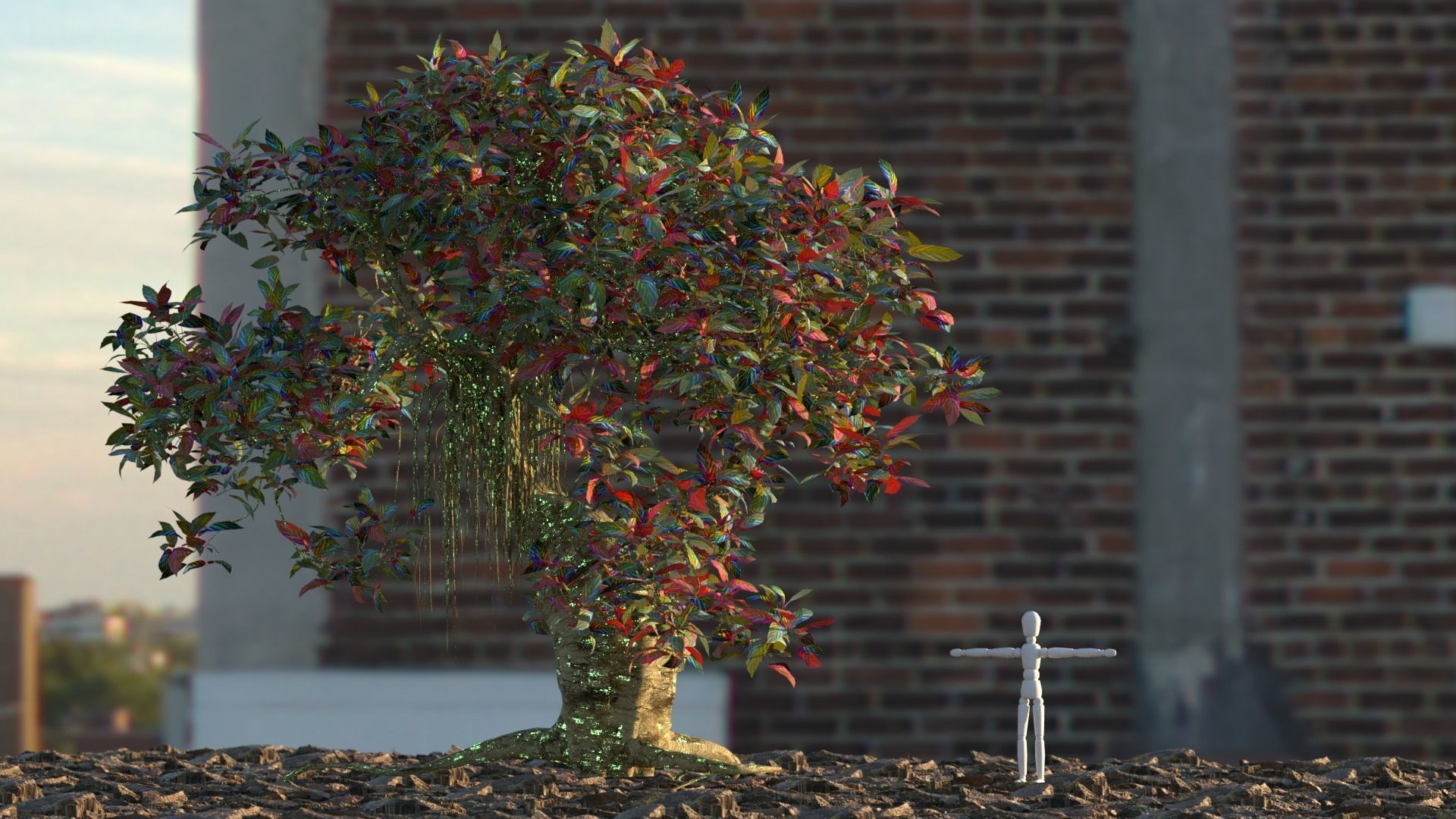 Alien Fantasy Plant Tree 01 3D model_1