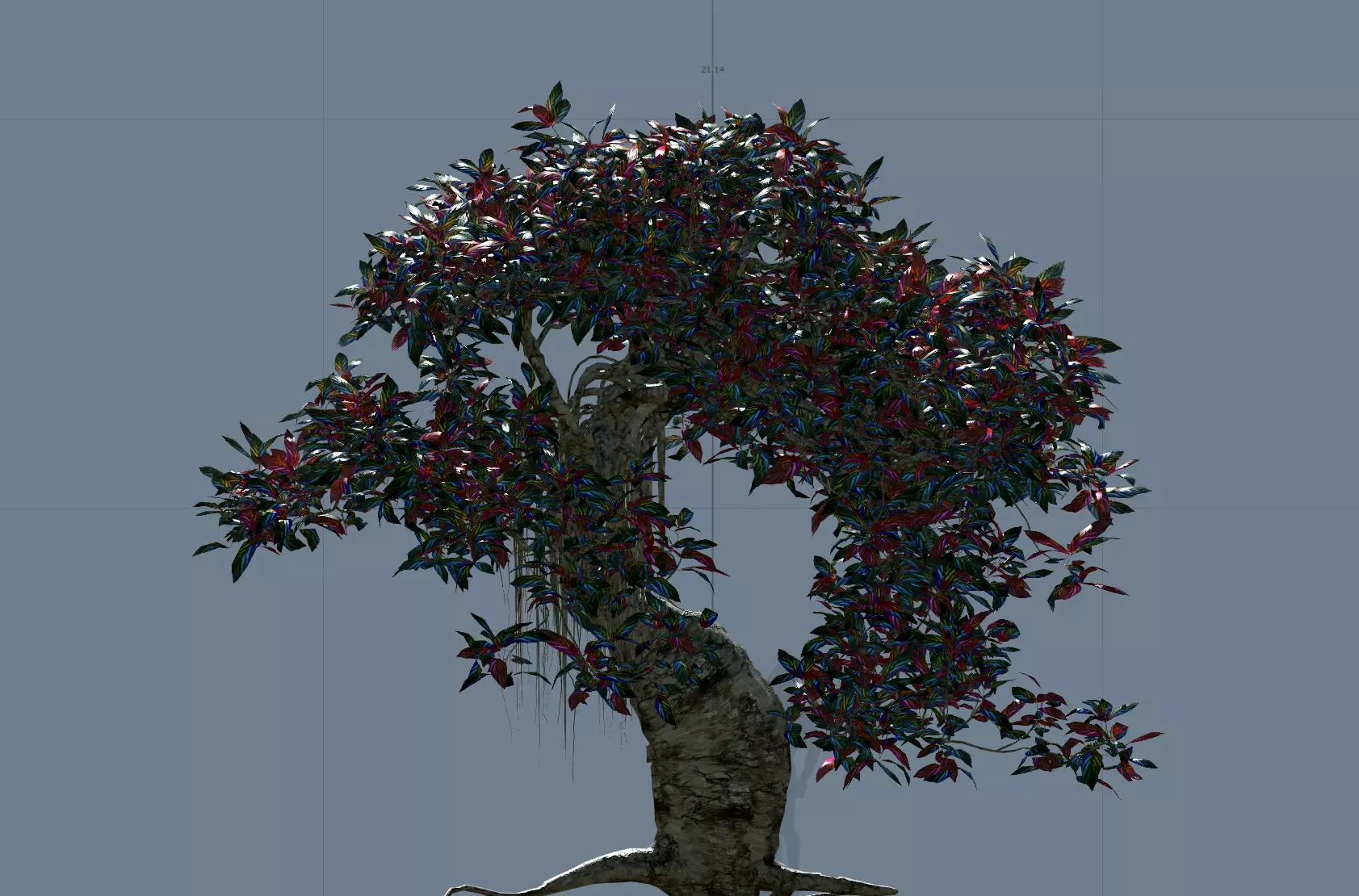 Alien Fantasy Plant Tree 01 3D model_0