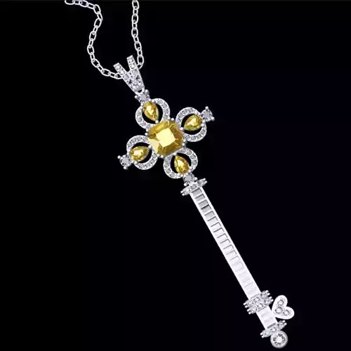 Roma pirlanta kolye - Roman Diamond Pendant