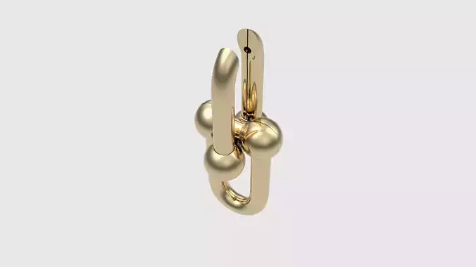 Sculptural Knot Earrings JDBCo 3D print model