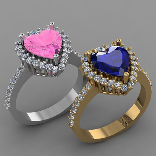 heart ring 3D print model
