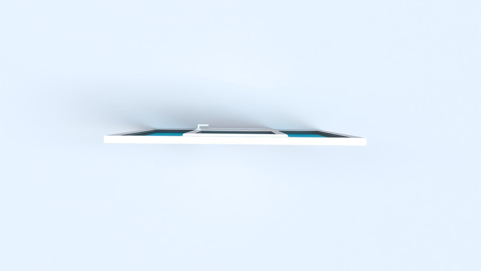 uPVC Composite Door with Window Side Panels Low-poly 3D model_21