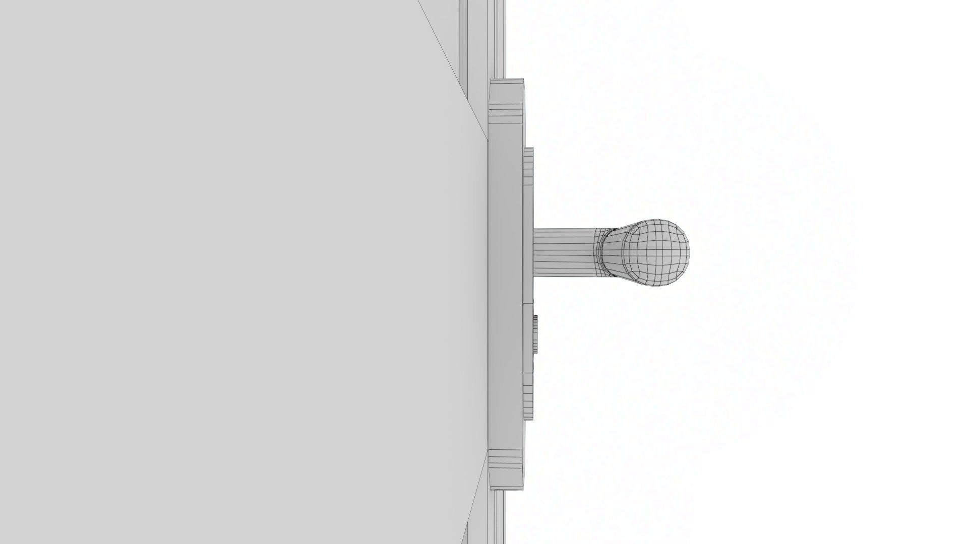 uPVC Composite Door with Window Side Panels Low-poly 3D model_26
