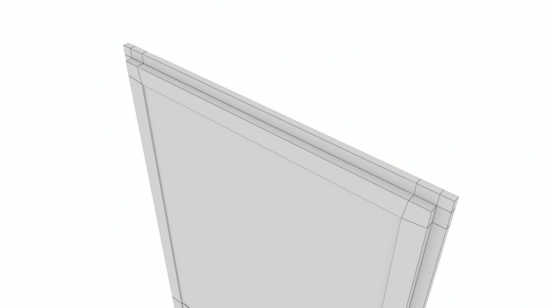 uPVC Composite Door with Window Side Panels Low-poly 3D model_38