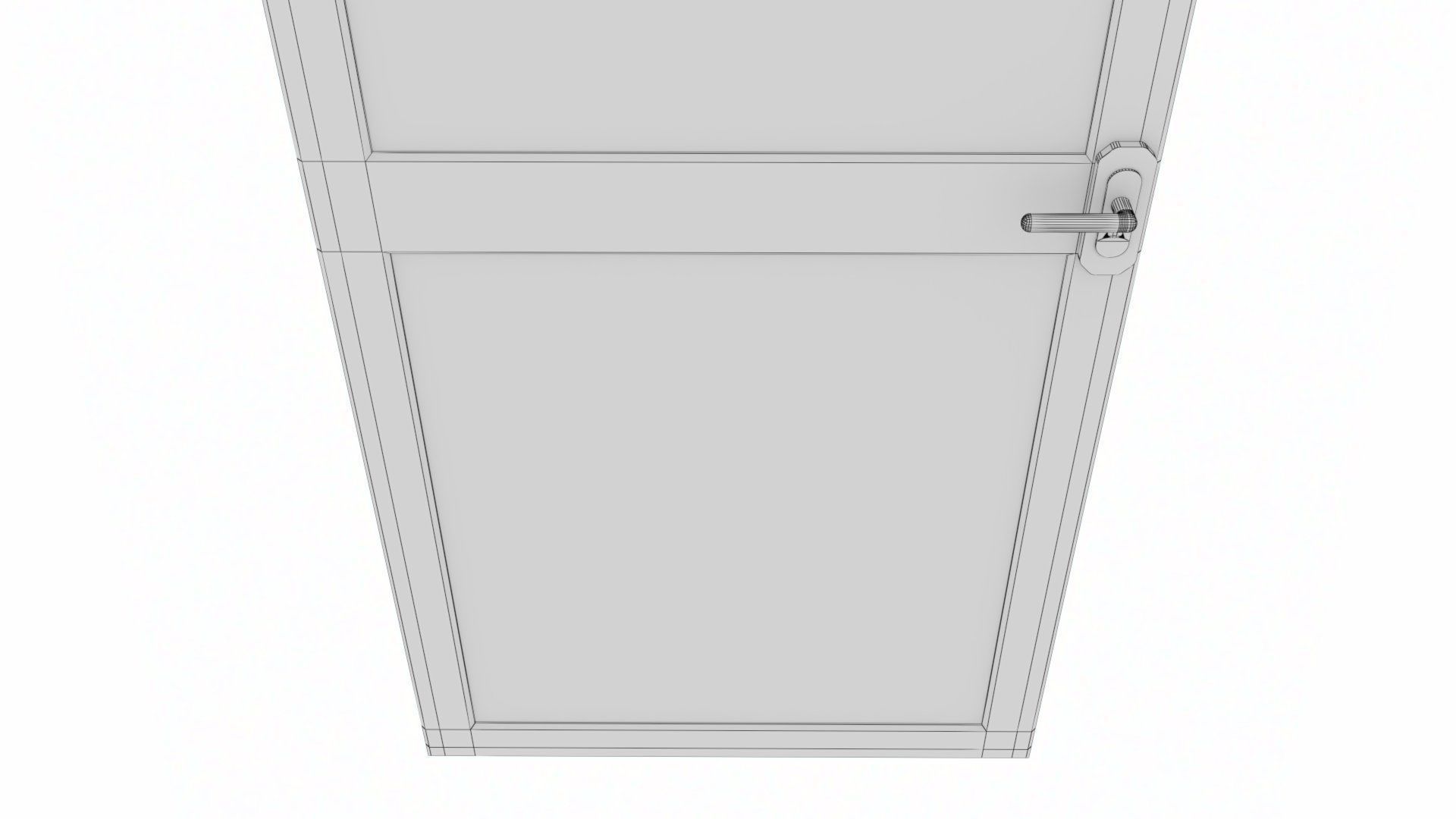 uPVC Composite Door with Window Side Panels Low-poly 3D model_39
