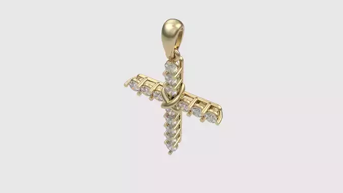 Modern Cross Pendant JDBCo 3D print model