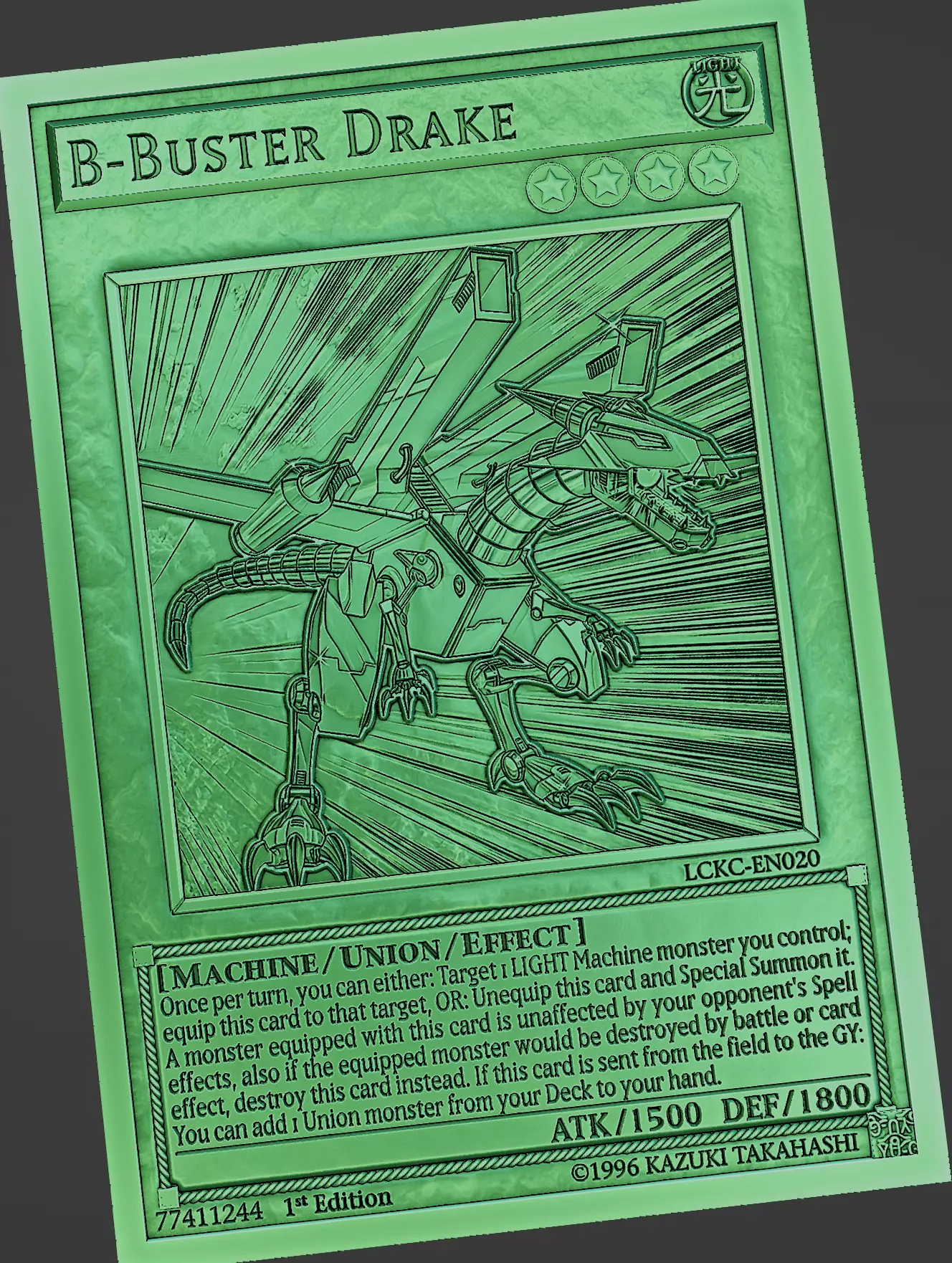 B-BUSTER DRAKE - YU-GI-OH 3D print model