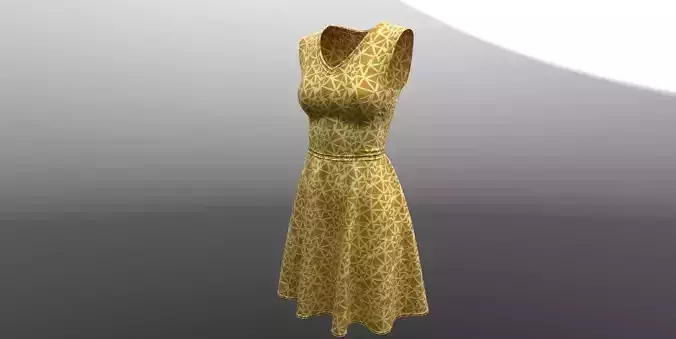 Female Dress PBR 4k