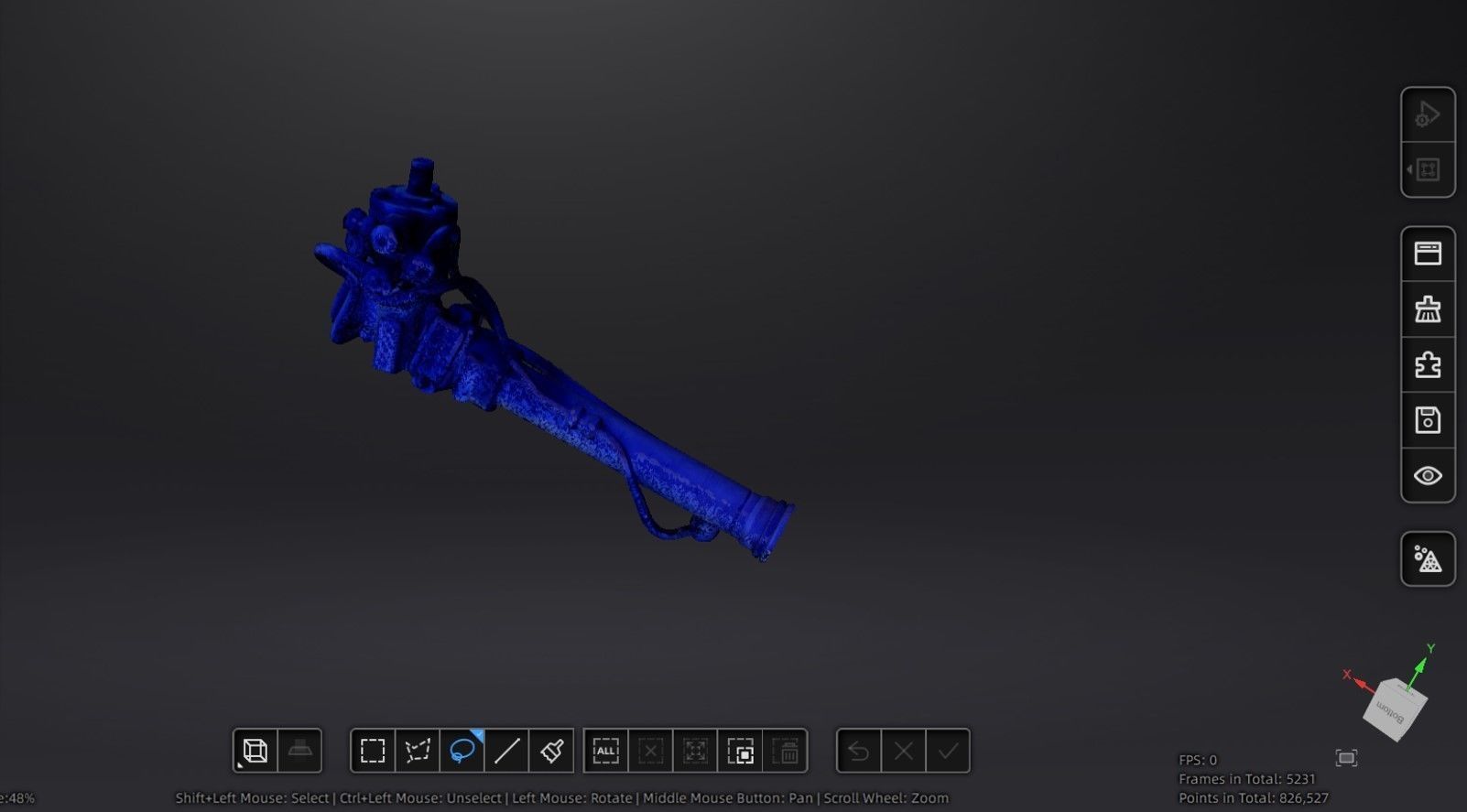 Porsche 944 and Mazda RX7 FC Steering Gear Low-poly 3D model_1