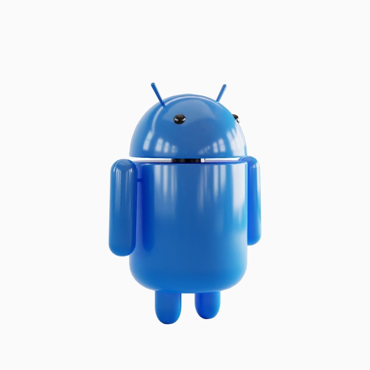 Android Robot 01  Low-poly 3D model_2