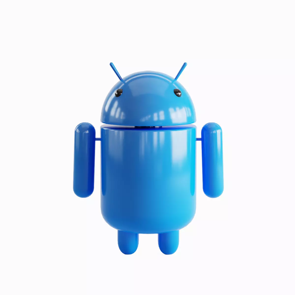 Android Robot 01  Low-poly 3D model_0