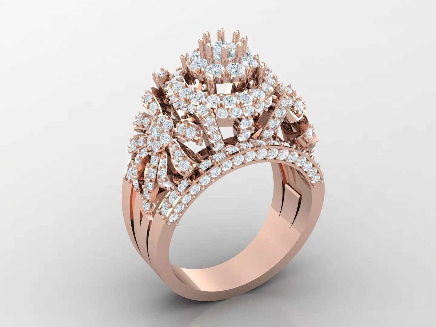 Wedding WoMan Ring 1WR370 3D print model