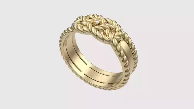 Braided Knot Wedding Ring JDBCo 3D print model