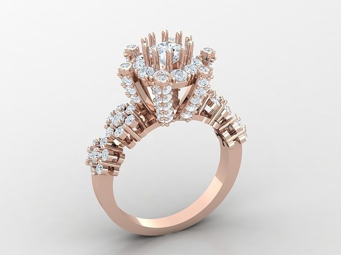 Wedding woman Ring 1WR368 3D print model