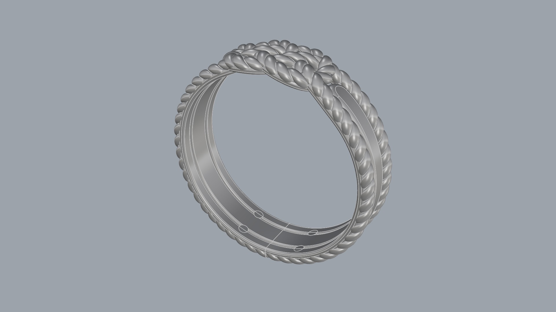 Braided Knot Wedding Band JDBCo 3D print model_4