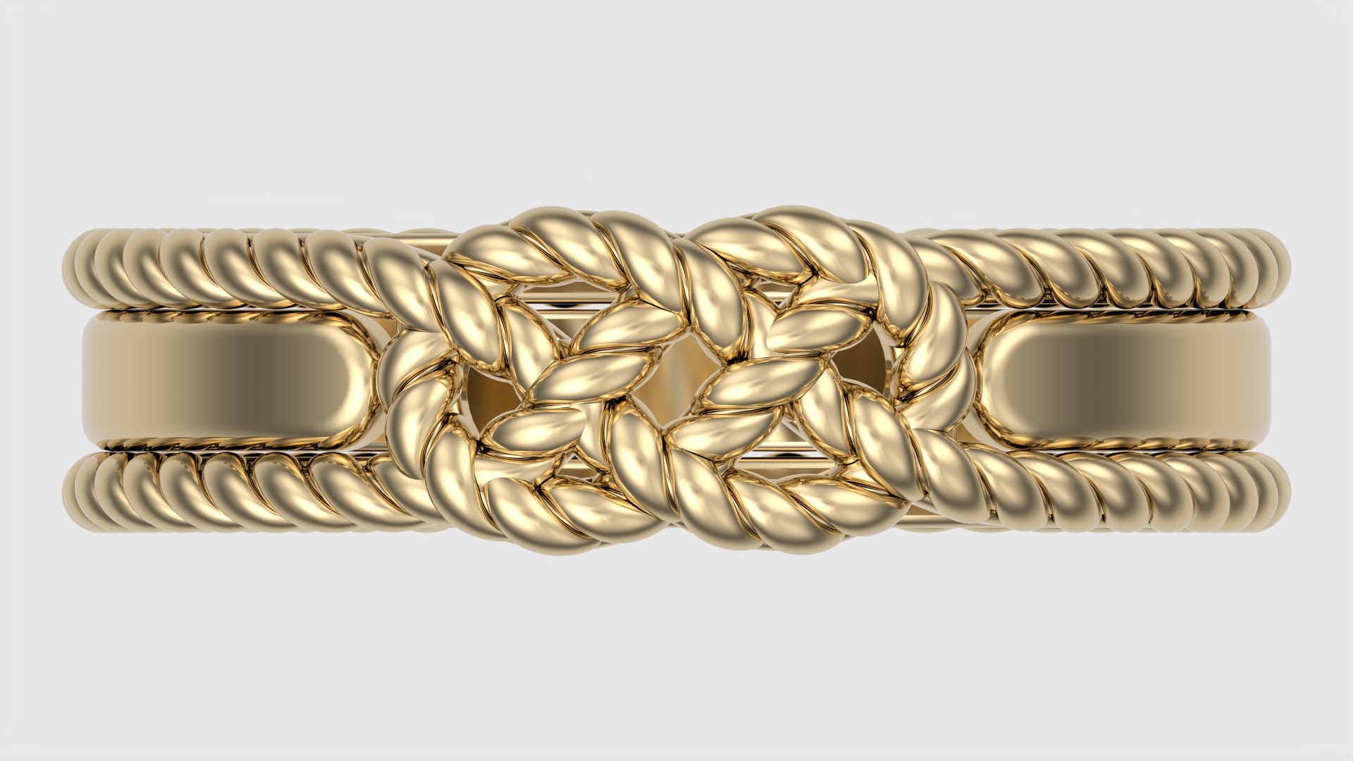 Braided Knot Wedding Band JDBCo 3D print model_3