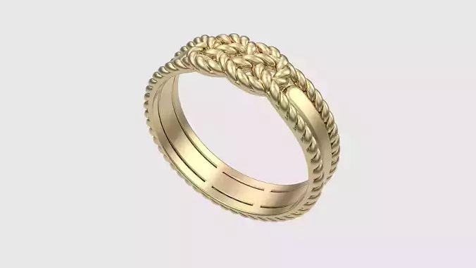 Braided Knot Wedding Band JDBCo 3D print model