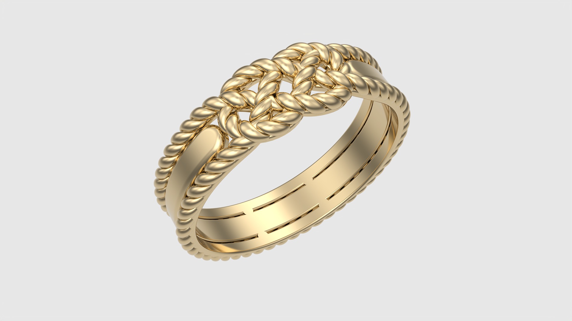 Braided Knot Wedding Band JDBCo 3D print model_15