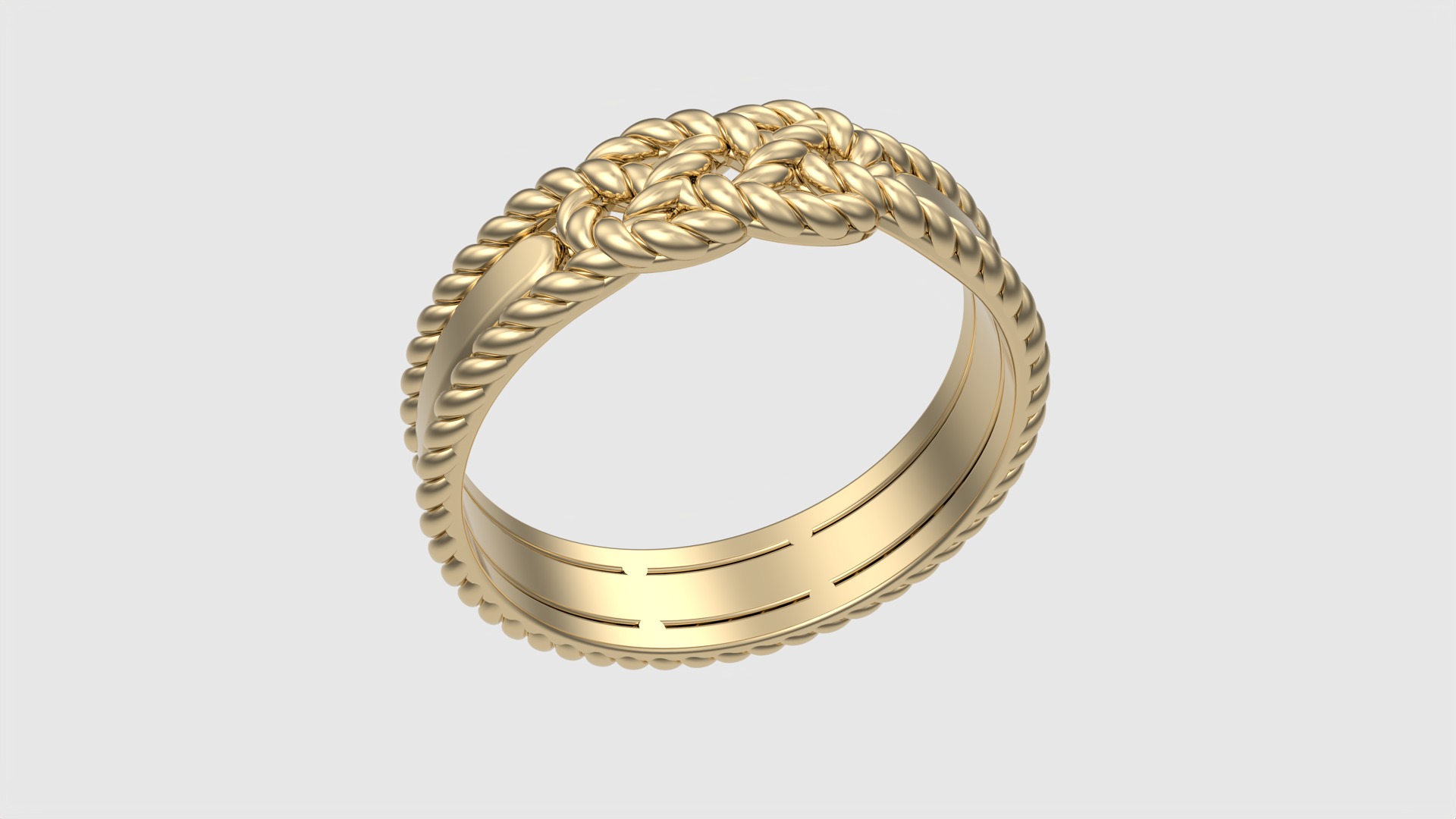 Braided Knot Wedding Band JDBCo 3D print model_14