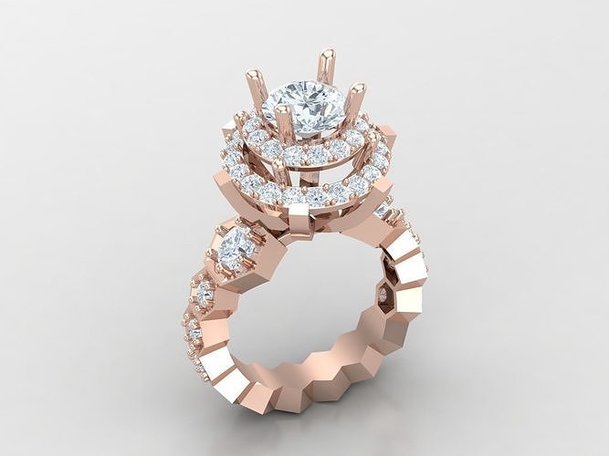 Wedding woman Ring 1WR355 3D print model