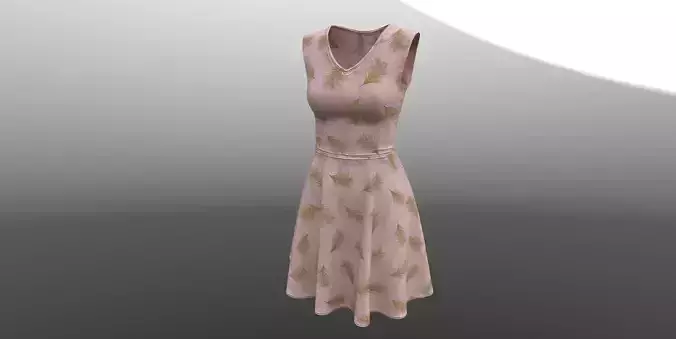Female Dress PBR 4k 