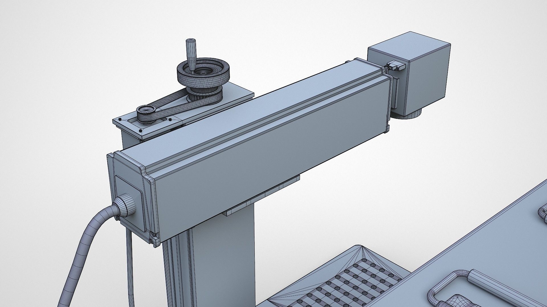 Fiber Laser Marking Machine Low-poly 3D model_22