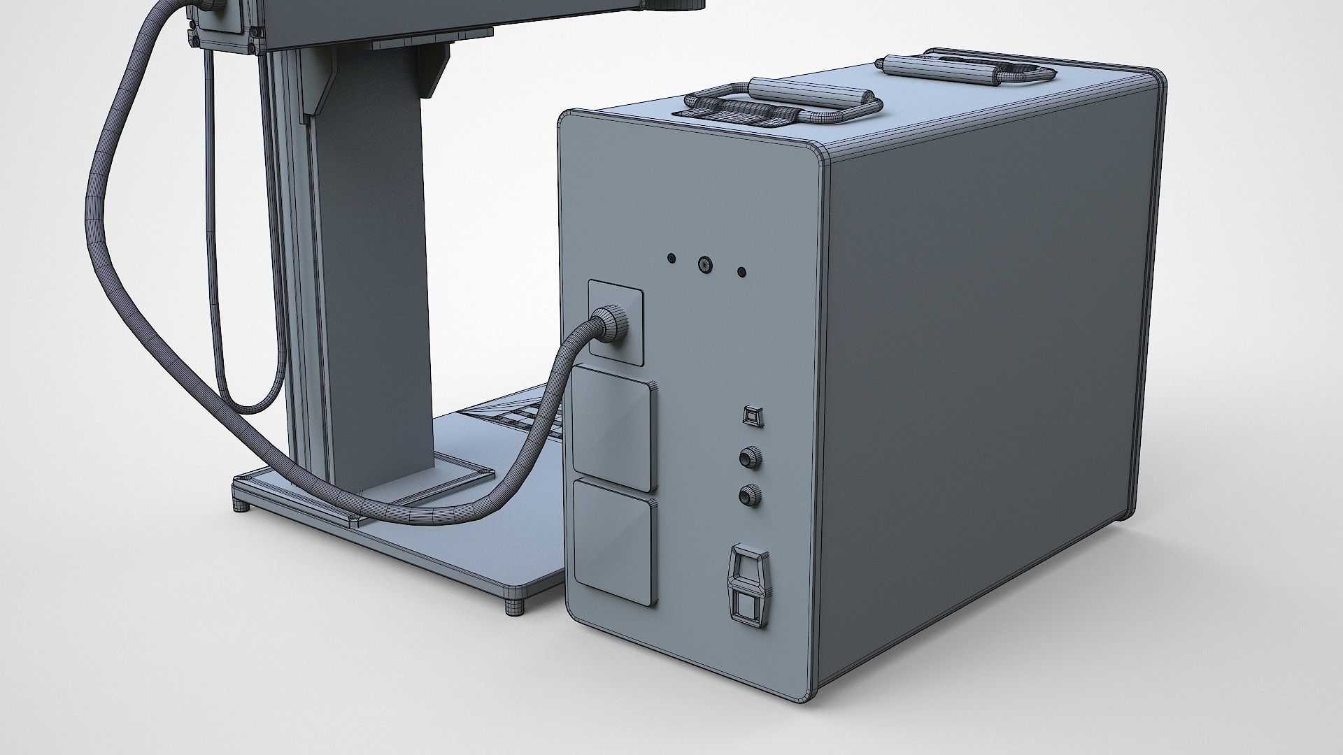 Fiber Laser Marking Machine Low-poly 3D model_23