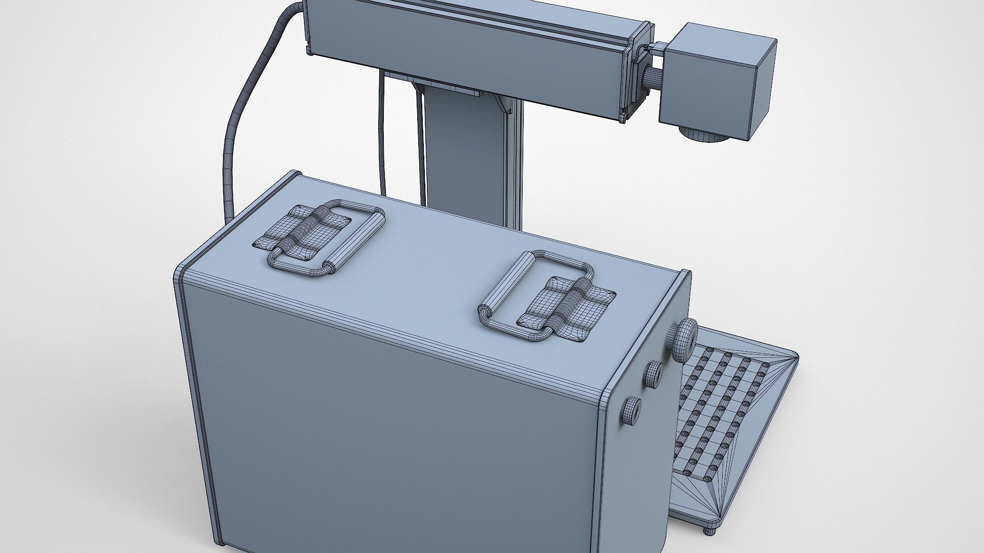 Fiber Laser Marking Machine Low-poly 3D model_19