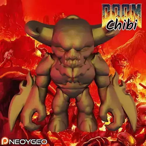 BARON OF HELL - DOOM CHIBI KEYCHAIN