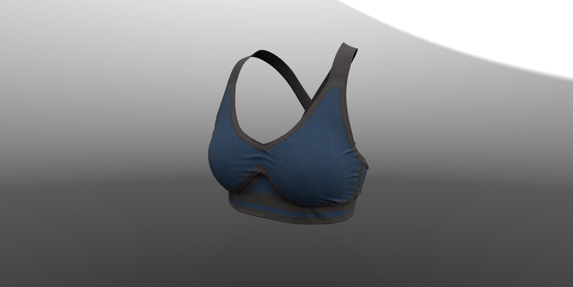 Female Top PBR 4k Low-poly 3D model_3