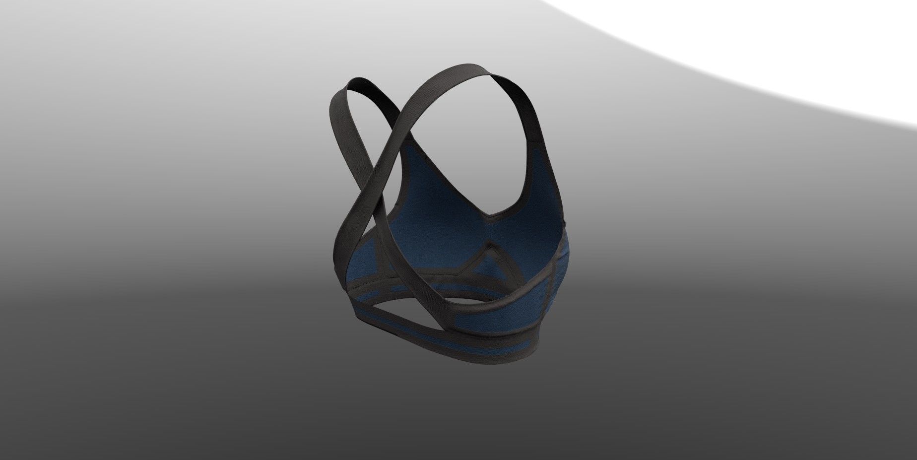 Female Top PBR 4k Low-poly 3D model_4