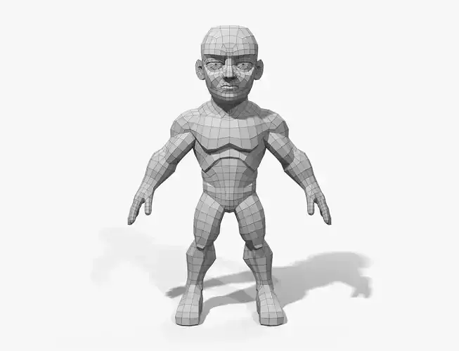 Stylized Lowpoly Basemesh 01 Low-poly 3D model