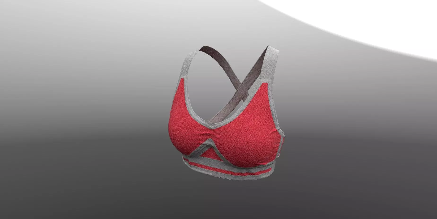 Female Top PBR 4k Low-poly 3D model_0