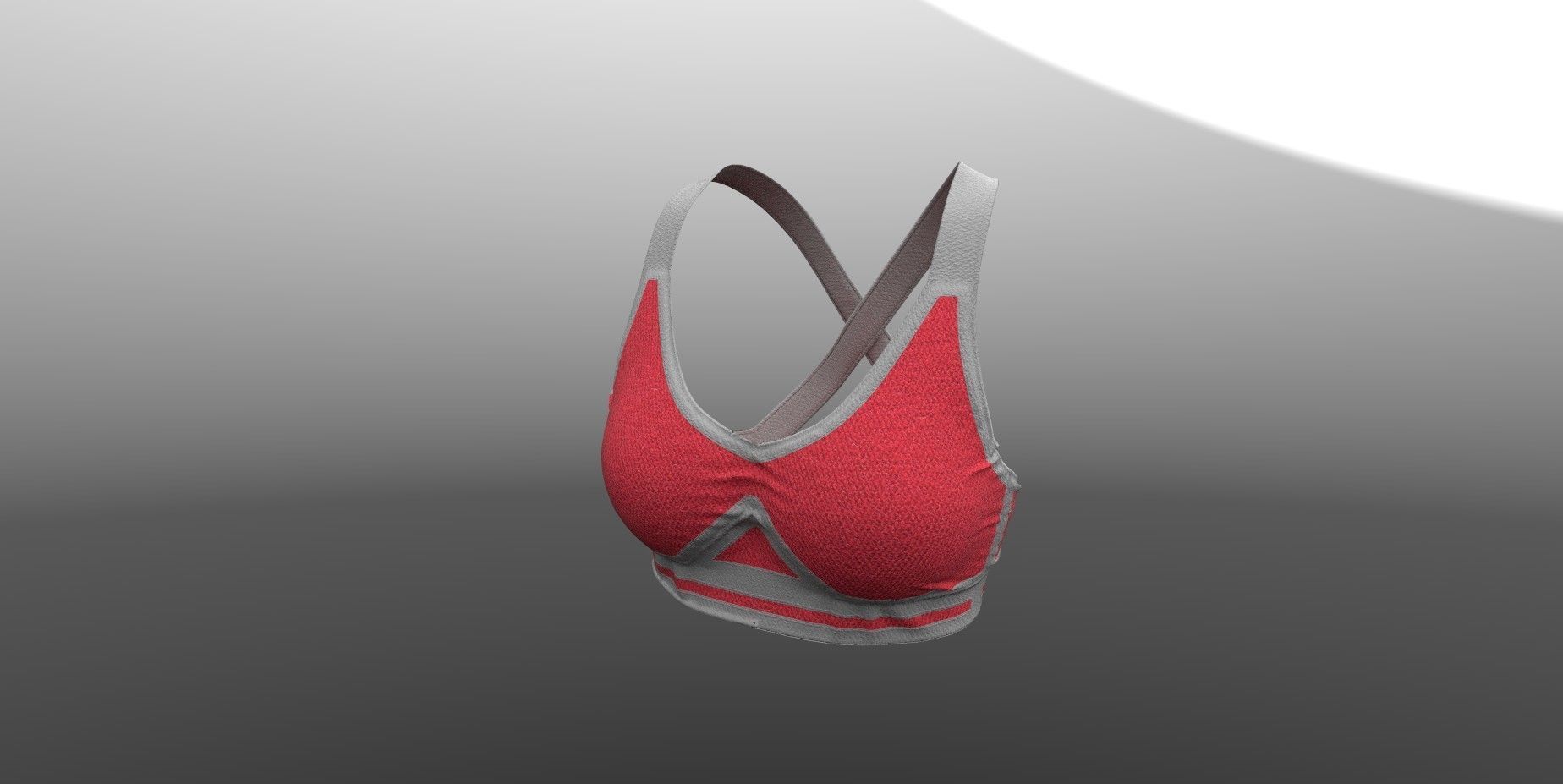 Female Top PBR 4k Low-poly 3D model_3