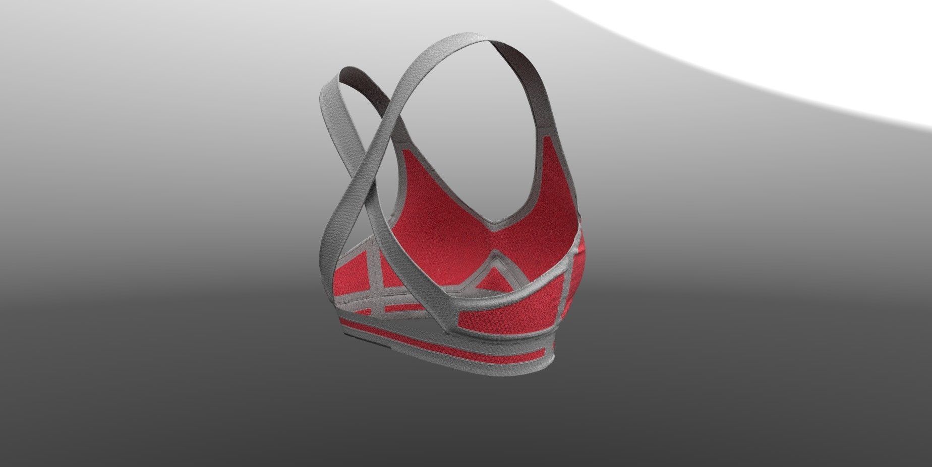 Female Top PBR 4k Low-poly 3D model_5