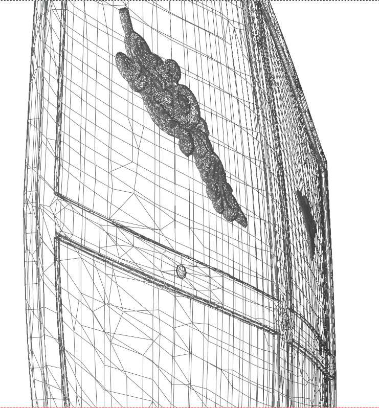 Ornamental Warrior Shield Low-poly 3D model_10