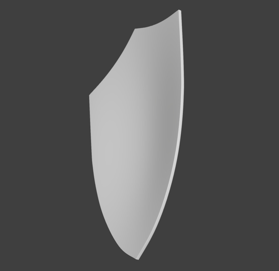 Ornamental Warrior Shield Low-poly 3D model_5