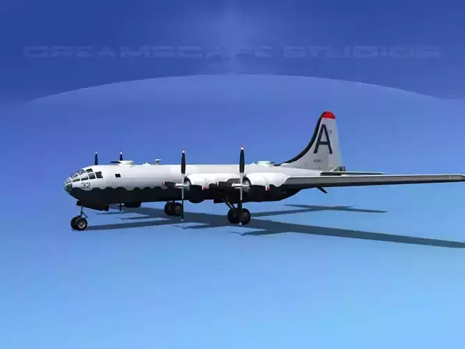 Boeing B-29 Superfortress V06 3D model