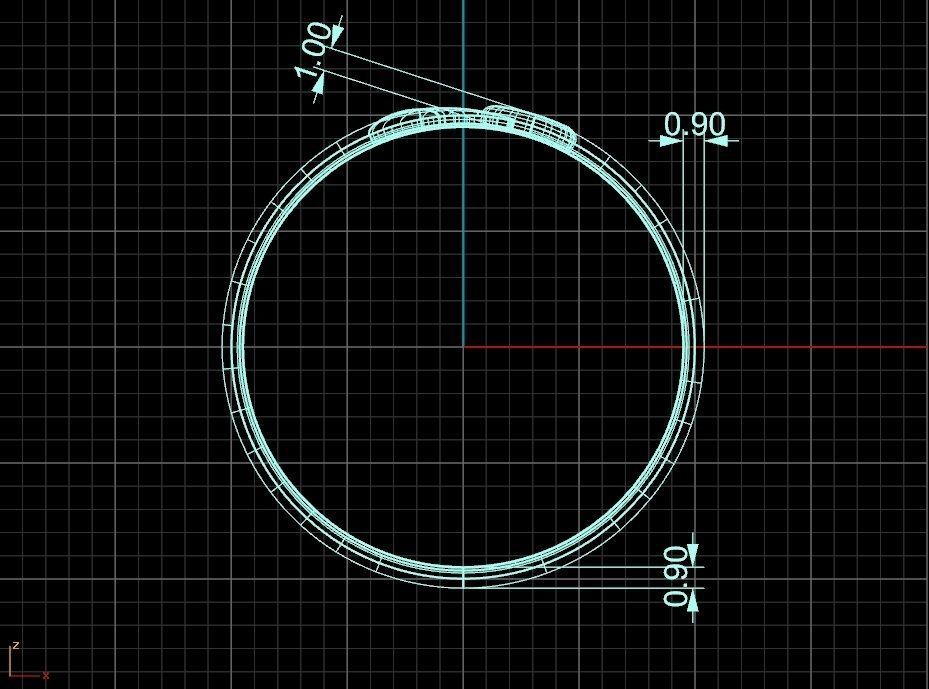 Silver moon shaped ring for 3D printing 3D print model_4